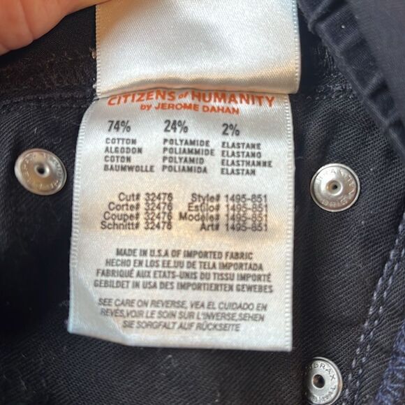 CITIZENS OF HUMANITY BELLY PANEL FLARE MATERNITY JEANS SIZE 29 - Picture 9 of 13